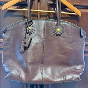 Cole Haan Dark Brown Leather Tote